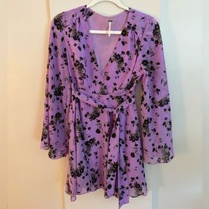 Free People - Purple Floral Mini dress